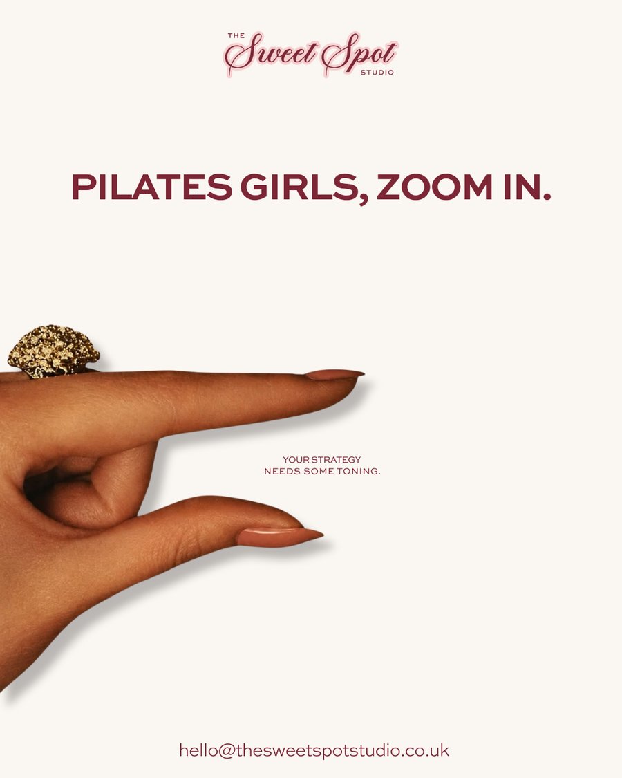 Pilates girls zoom in post on Instagram