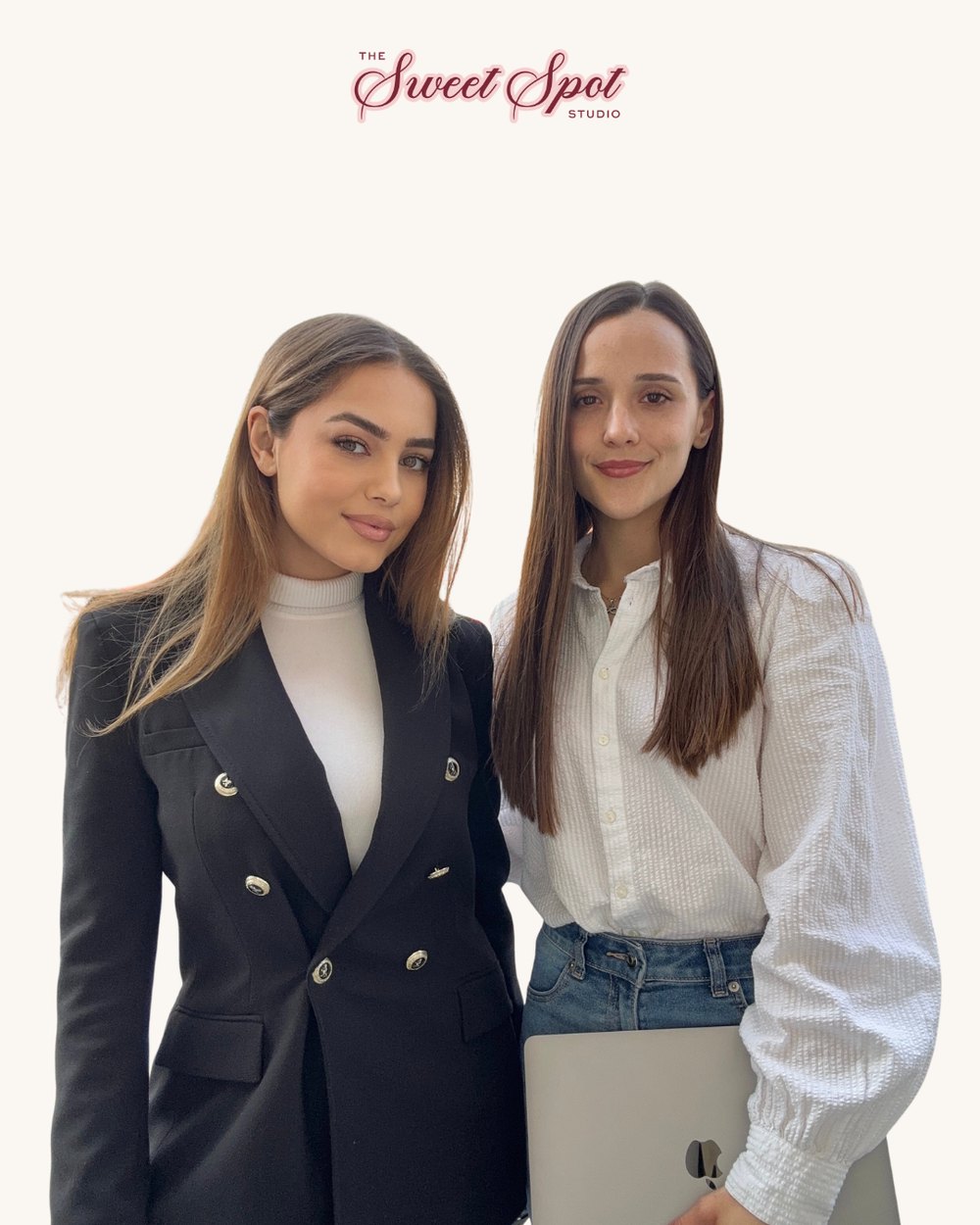 Loreta and Narona, founders of The Sweet Spot Studio on Instagram